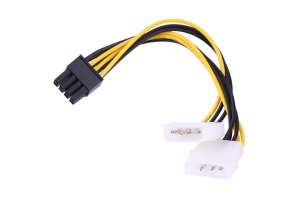 Фото Адаптер питания PCI-E 8-пин - Molex IDE для видеокарты